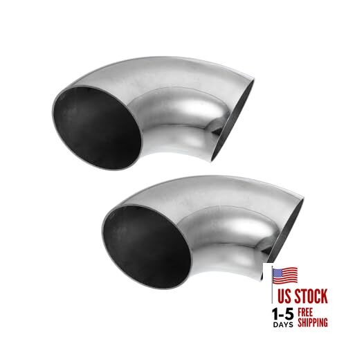 2pcs OD 3 Inch 90 Degree Mandrel Bend Elbow SS304 Stainless Steel Bend Tube gallery
