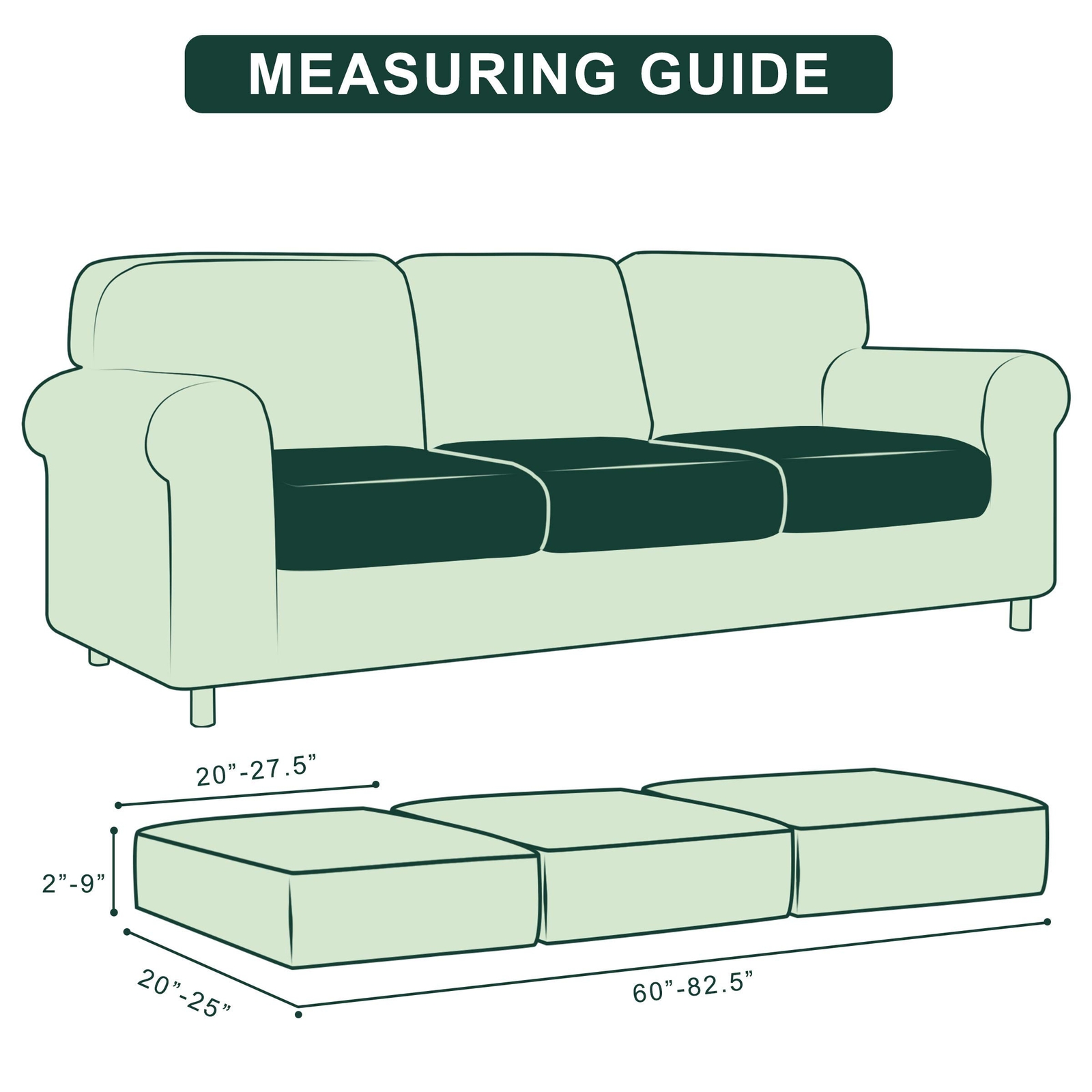 Stretch Couch Cushion Slipcovers Reversible Cushion Replacement Slipcovers So... gallery