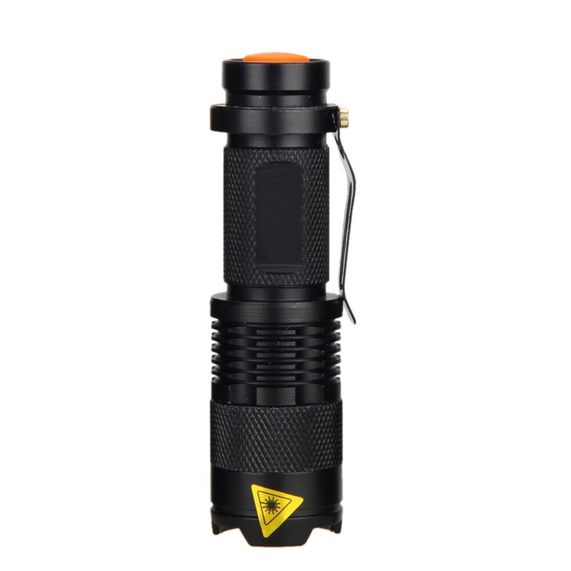 2PCS LED Flashlight Zoom Torch Clip Adjustable Focus Hunting Green/Red/White gallery
