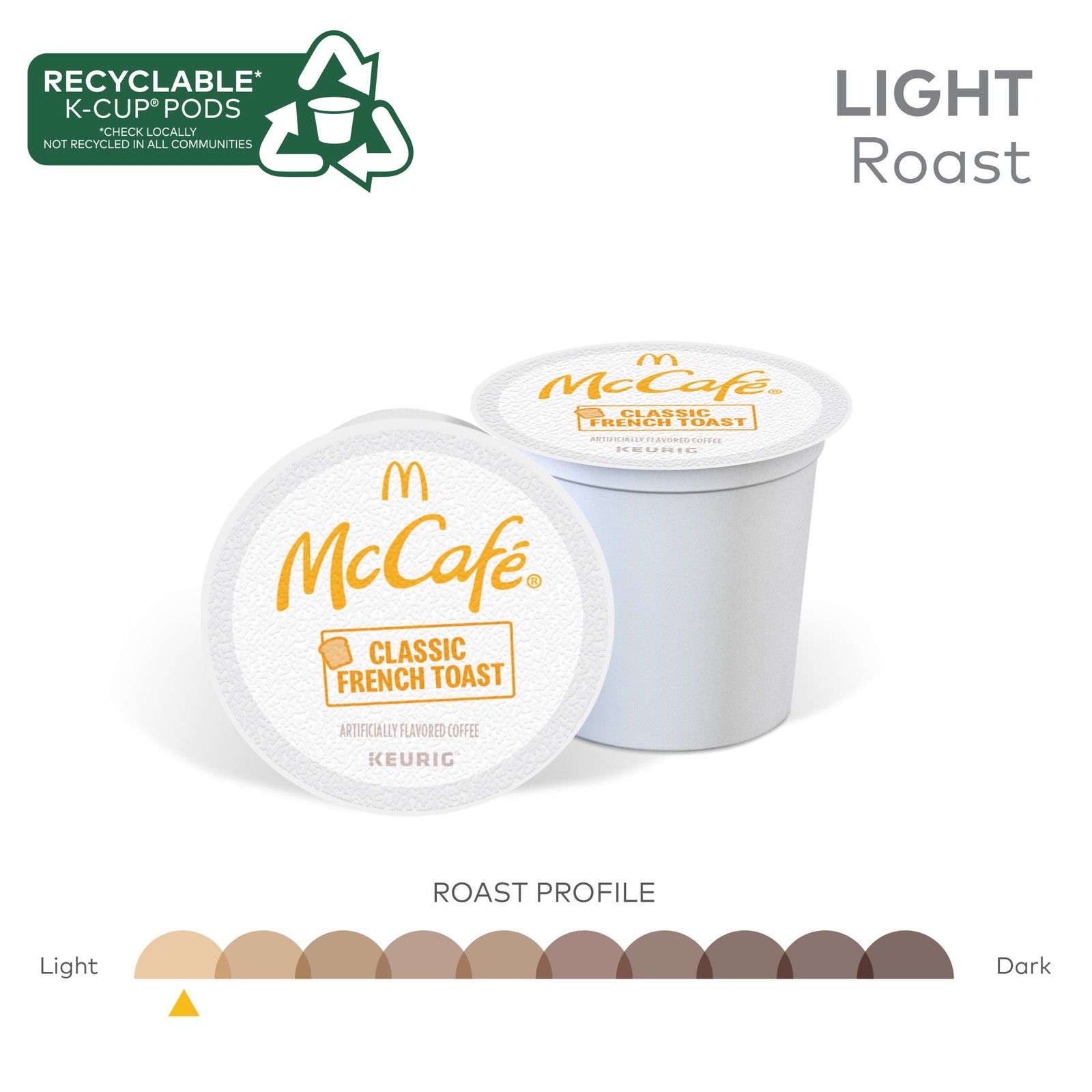 McCafe Classic French Toast Coffee, Keurig Single Serve K-Cup Pods, 24 Count gallery