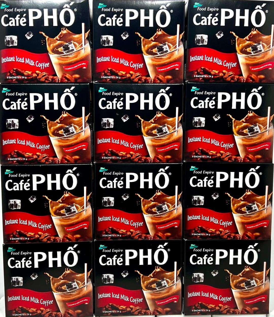 Cafe Pho Instant Iced Milk Coffee 9 Sachets x 24g ( Pack of 12 )~8/2025 gallery