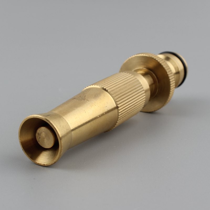 Solid Brass Garden Spray Nozzle 4" Adjustable Twist Water Hose Nozzle USA Stock gallery