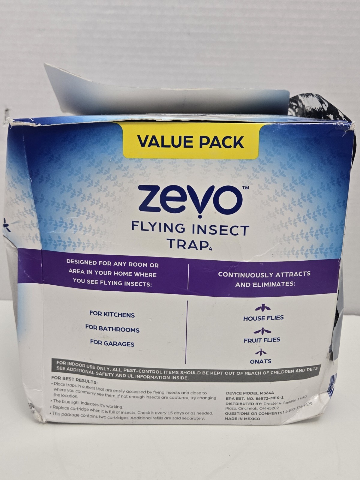 Zevo Flying Insect Trap Value Pack 2 Plug-in Devices & 2 Refill Cartridges gallery