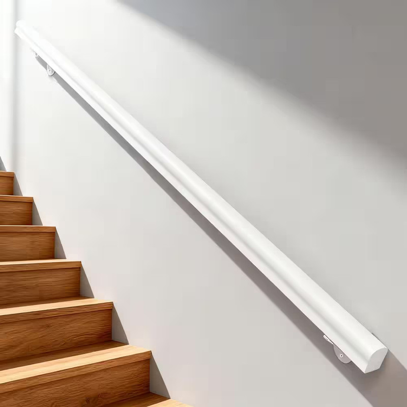 4FT Pine Solid Wood Handrail for Cable Railing System Wall Mounted Non-Slip Stai gallery