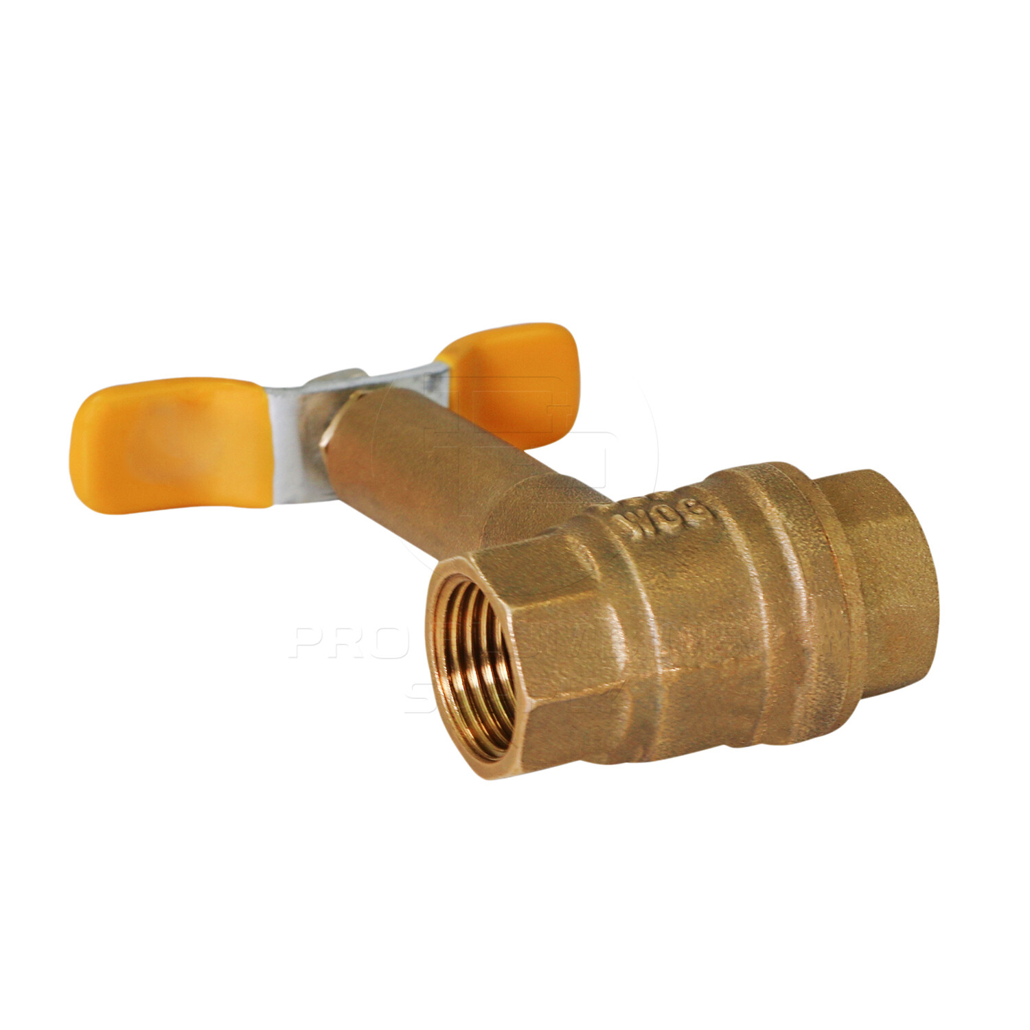 Midline Valve Brass Ball Valve Long Bonnet with T-Handle FIP Joints 1/2 in-3/4in gallery