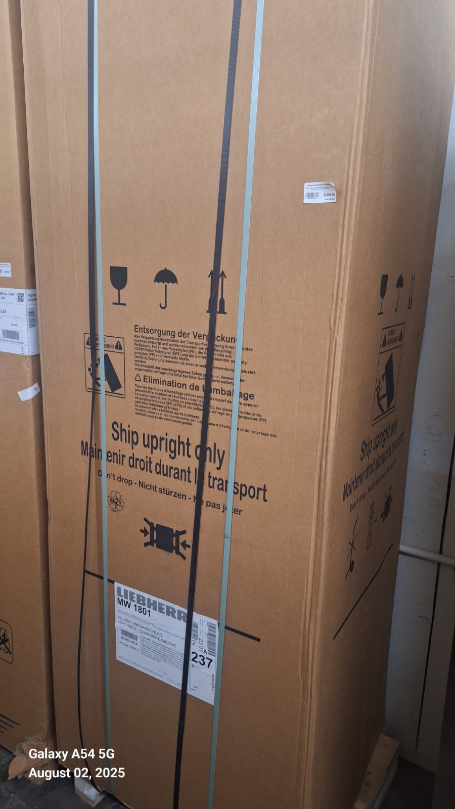 Liebherr MW1801 18 Inch Built-In Panel Ready Dual Zone Smart Wine Cooler #6766 gallery
