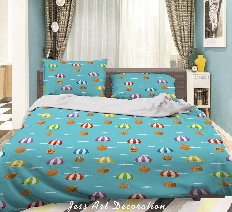 3D Gift Box Cloud Pattern Quilt Cover Set Bedding Sets Pillowcases gallery
