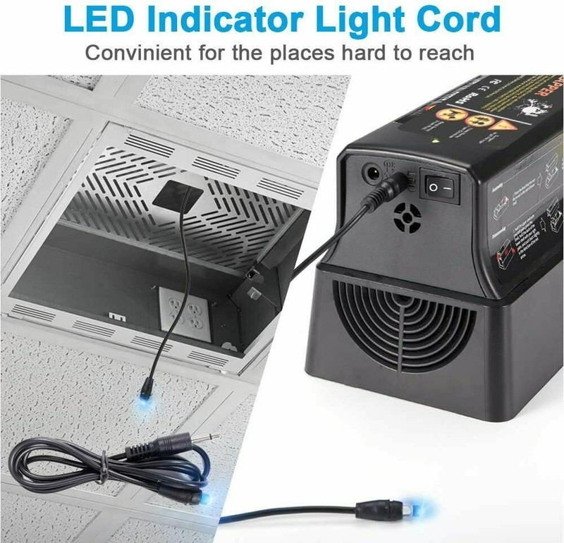 Upgraded Electronic Mouse Trap Control Kill Big Rat Pest Electric Rodent Zapper gallery