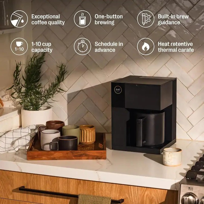 Fellow Aiden Precision Drip Coffee Maker, 10 Cup Capacity, Matte Black gallery