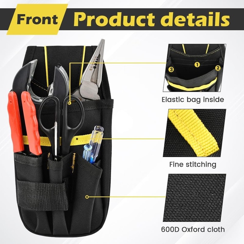 Small Electrician Tool Pouch Utility Belt Bag 600D Oxford Cloth HVAC Handyman gallery