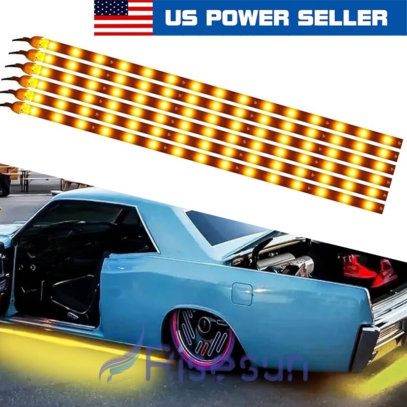 6PCS 12V 12" 1FT Waterproof LED Strip Light For Motors Car Truck Boat Flexible gallery