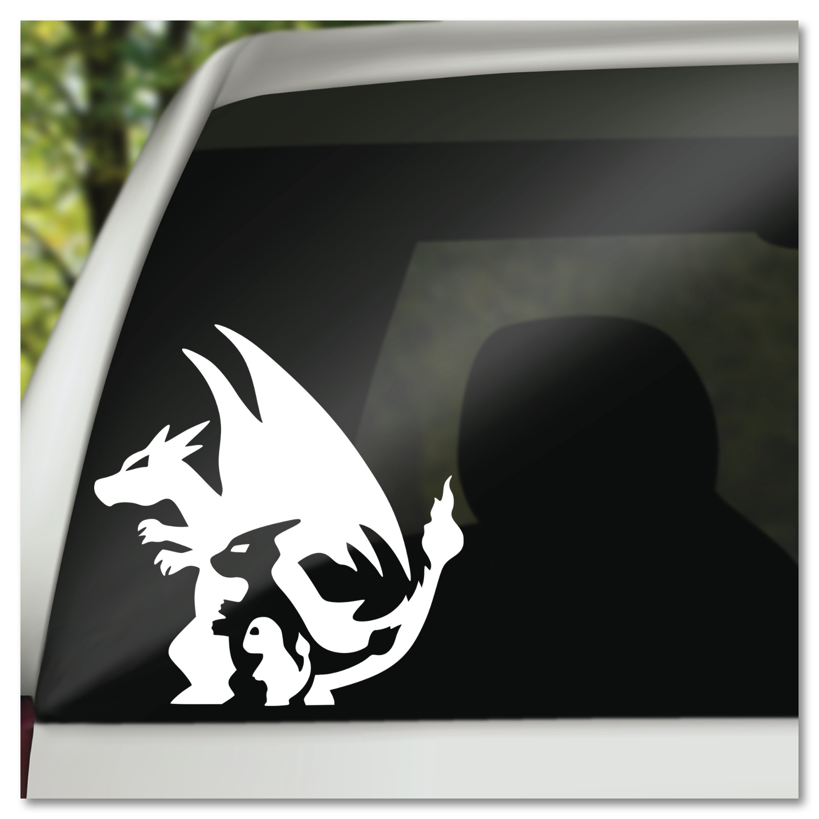 6" Video Game Pokemon Charmander Evolution Charmeleon Charizard Vinyl Decal gallery