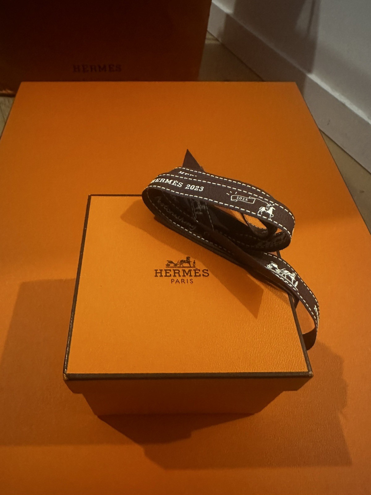 Authentic Genuine Hermes Small Gift Box 10cm x 10cm x 8cm gallery