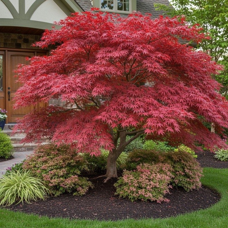 30 Japanese Maple Tree Seeds – Red Acer Palmatum for Garden Planting gallery
