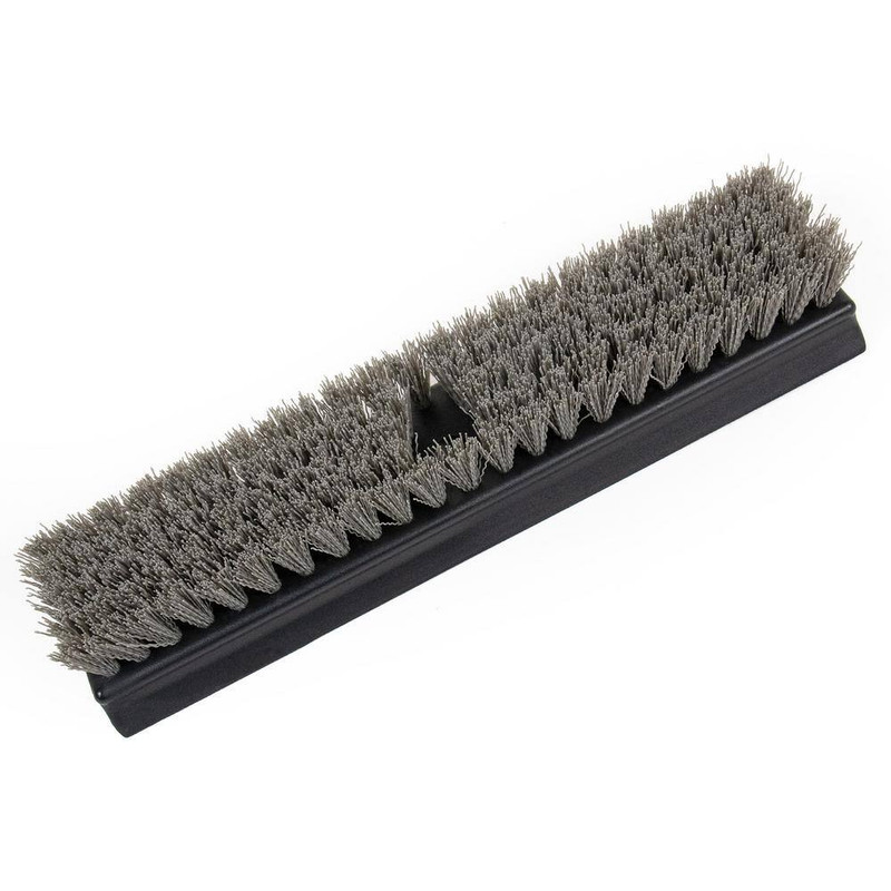 12 In. Plastic Deck Scrub Brush with 50 In. Handle (1-Pack) gallery