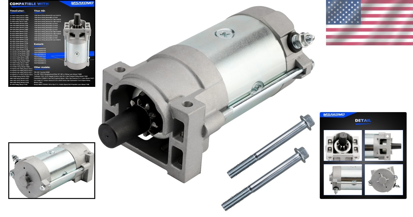 136-7880 Lawn Mower Starter Motor for Toro & Exmark - Smooth & Quiet Operation gallery