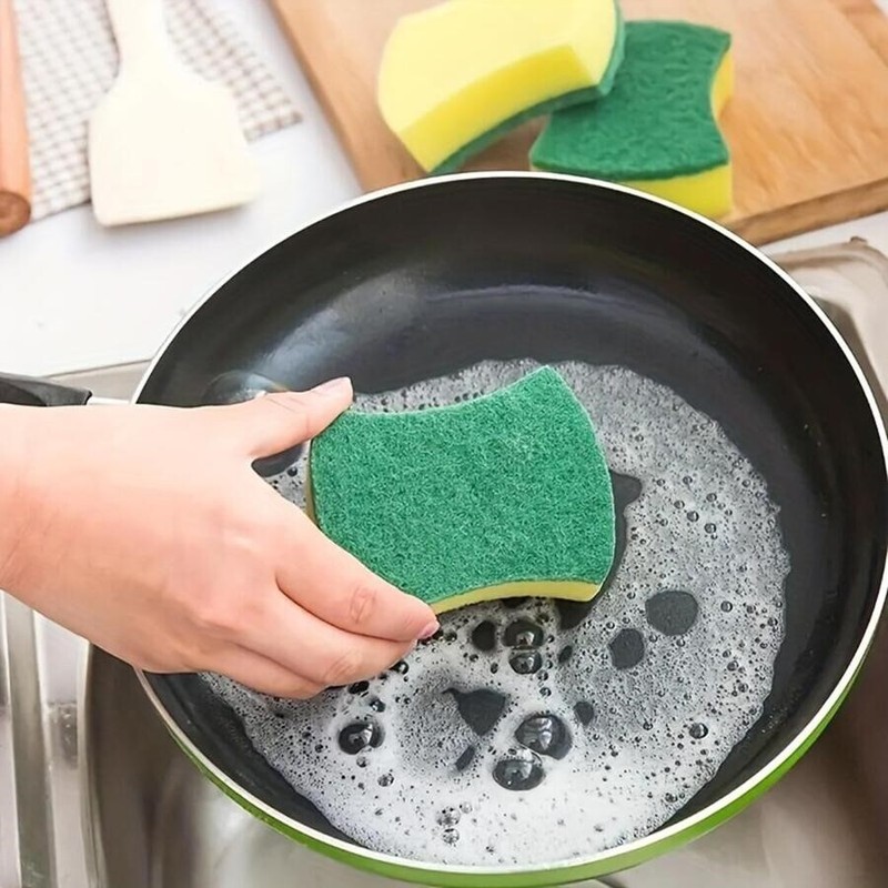 12pcs Cleaning Sponges Dish Scrubber Soft Heavy Duty Kitchen Sponges gallery