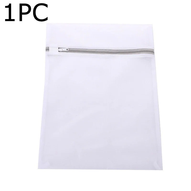 Mesh Laundry Bags for Delicates with Non Rust Zipper- White Laundry Bag gallery