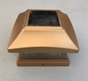 1/2/4/6/8/10/12-Pc Solar Copper Finish 4"/5"/6" Wood&PCV Post Cap SMD LED Light gallery