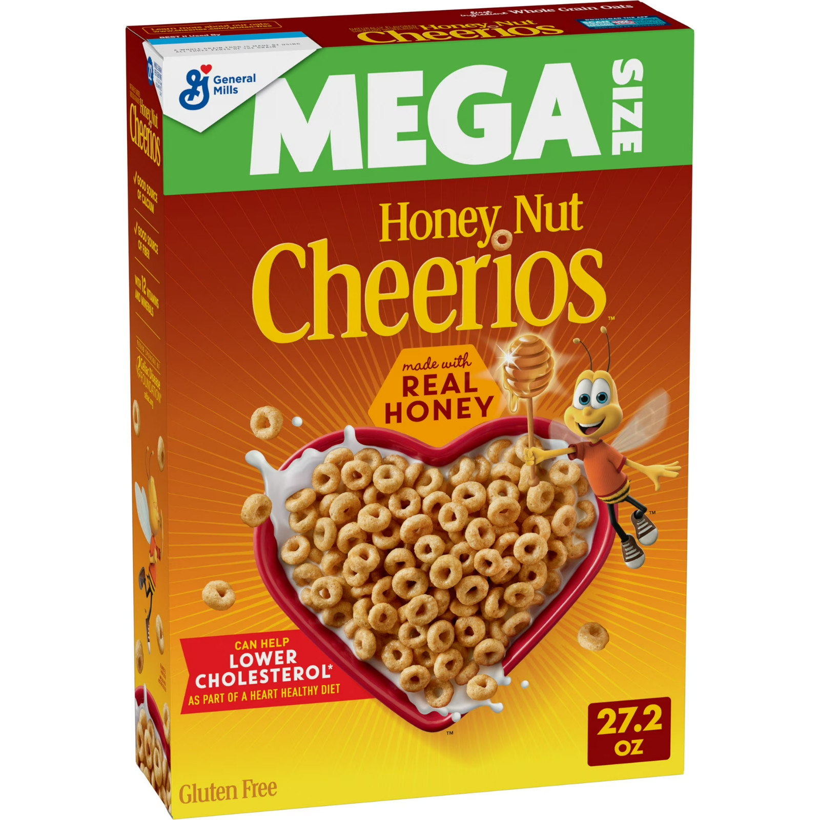 Honey Nut Cheerios,Heart Healthy Breakfast Cereal, Mega Size, 27.2 Free Shipping gallery