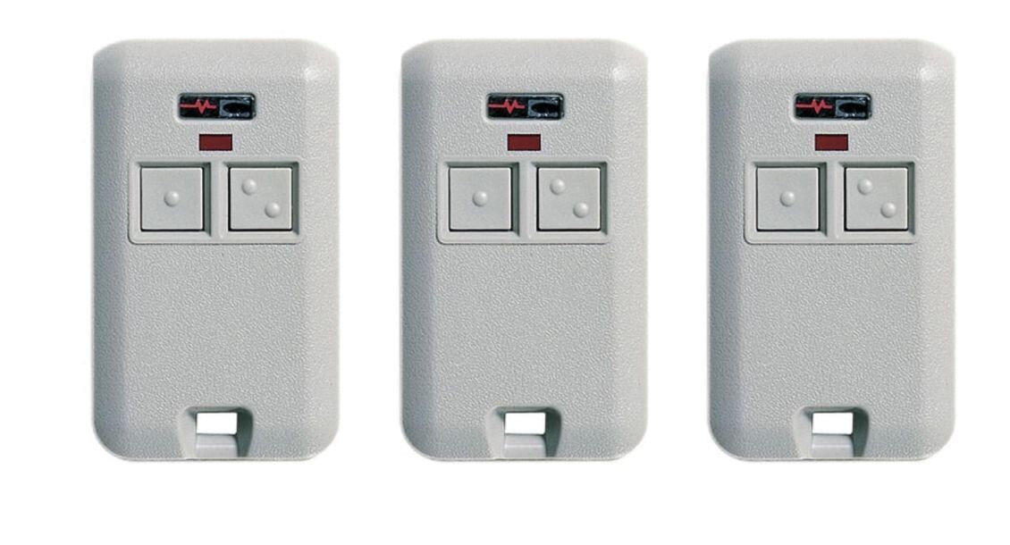 Comp Gate/Garage 2-Button Remote Multicode 300MHz 10 Switch 3-PACK gallery