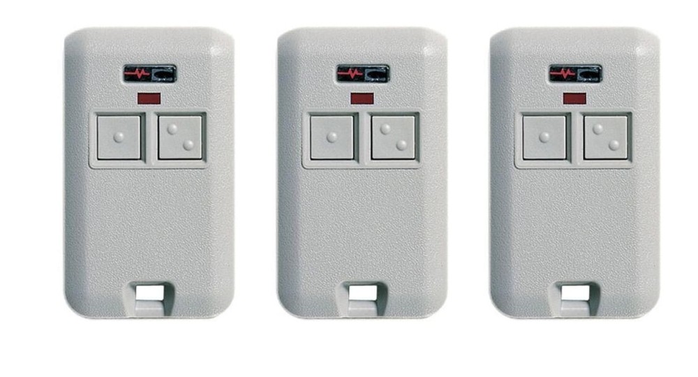 Comp Gate/Garage 2-Button Remote Multicode 300MHz 10 Switch 3-PACK