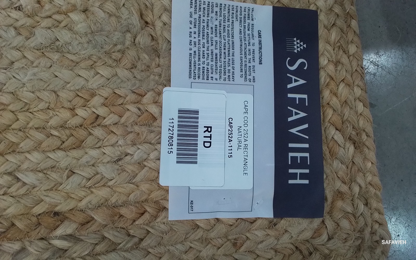 NATURAL 11'-0" x 15'-0" Broken Thread Rug, Reduced Price 1172780815 CAP252A-1115 gallery