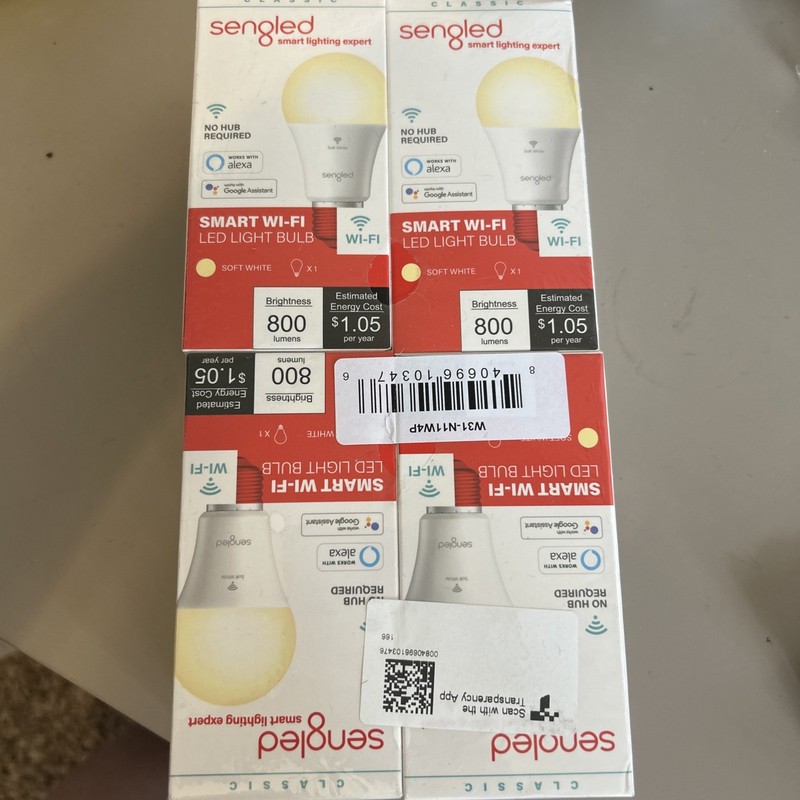 Sengled Smart LED Light Bulb Bluetooth For Alexa E26 A19 Soft White 800LM 4 Pack gallery