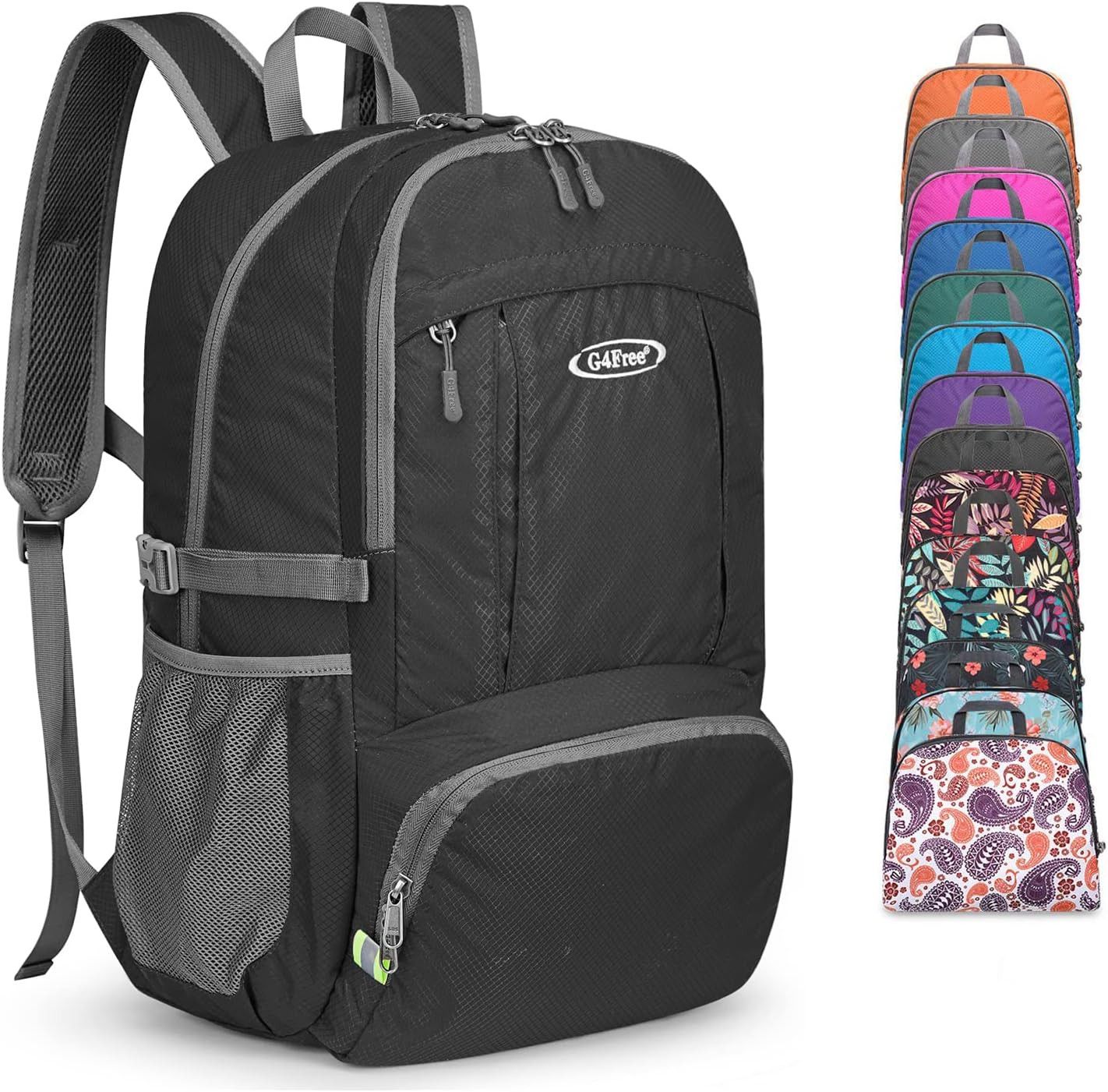 Lightweight Packable Hiking Backpack, Waterproof Travel Daypack