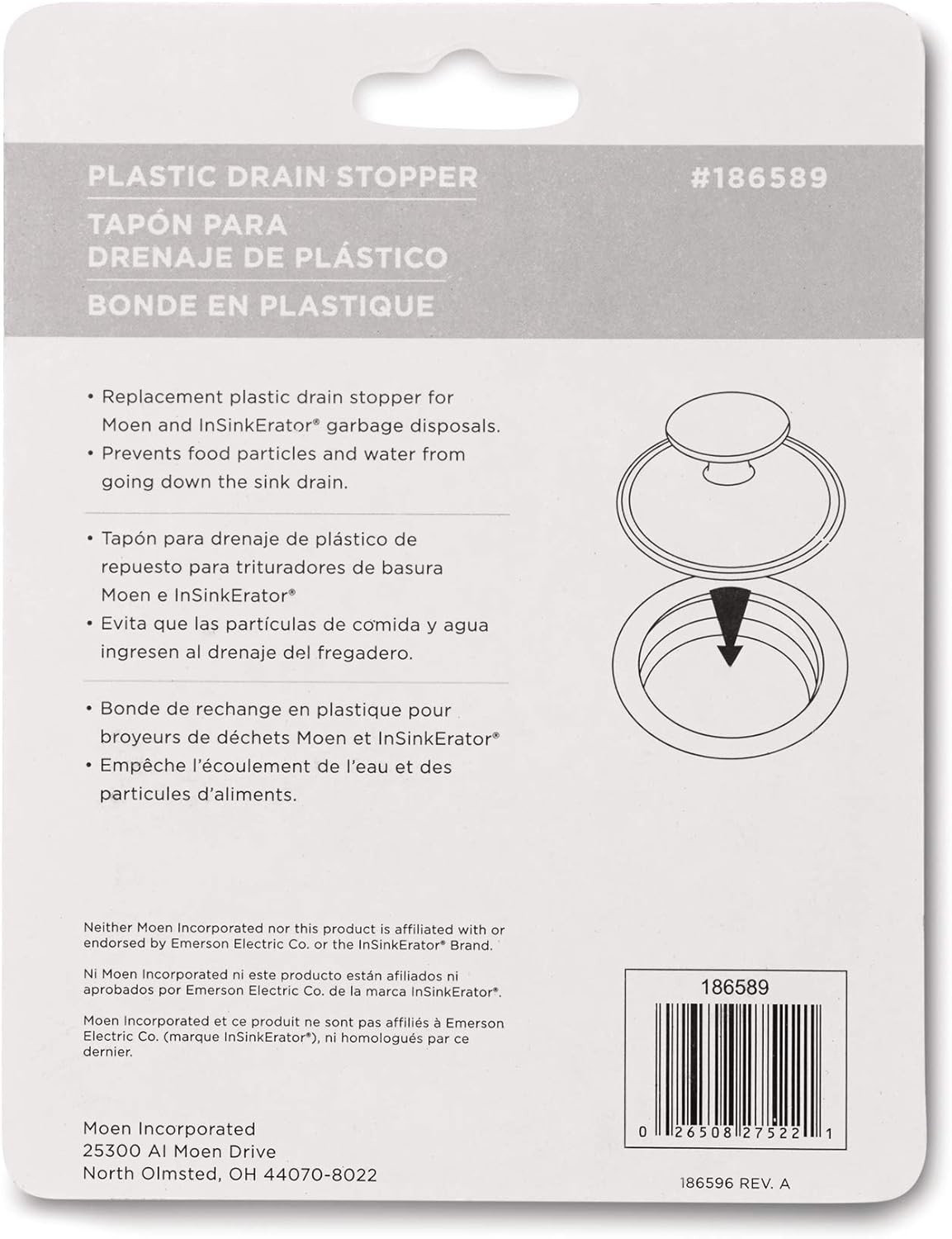 Waste King Garbage Disposal Plastic Kitchen Drain Stopper gallery