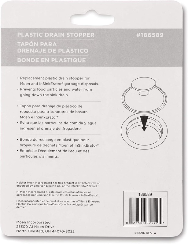 Waste King Garbage Disposal Plastic Kitchen Drain Stopper gallery