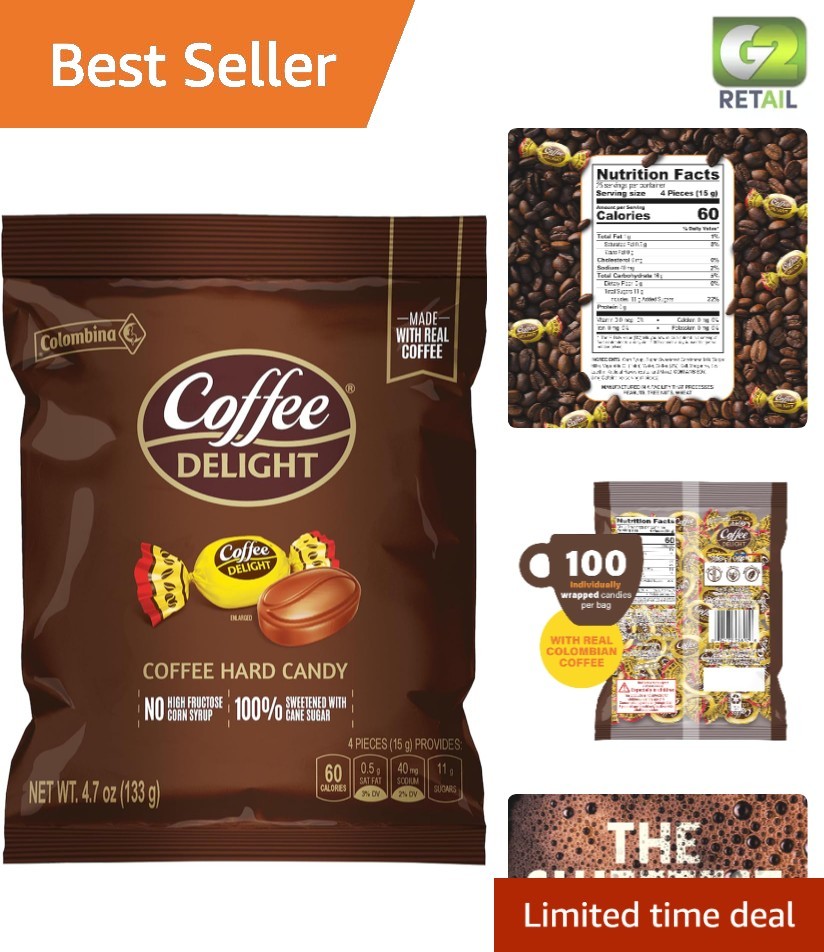 Delicious 100 Count Coffee Delight Candies - Low-Calorie Sweet Indulgence gallery