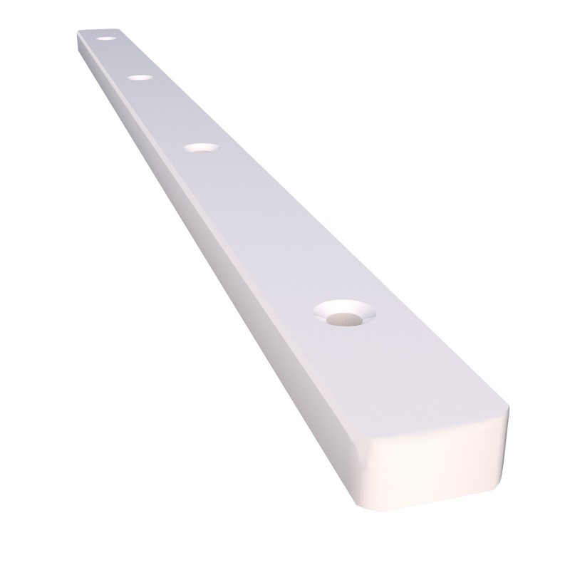 Plastic Drawer Rail 3/4" Extension Side Mounted White 11-1/4" gallery