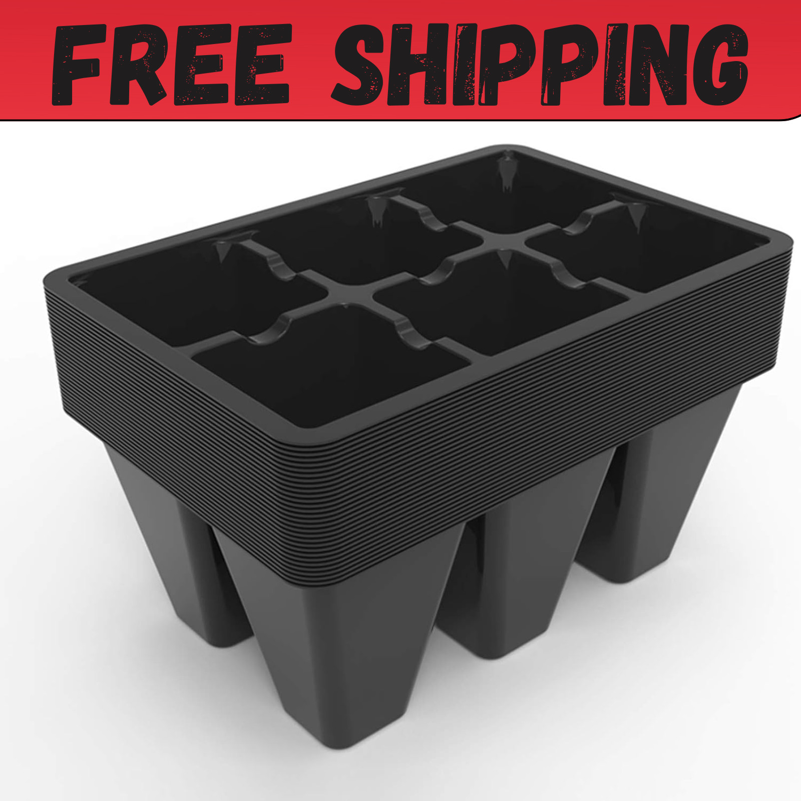 30 Pack 6-Cell Seed Starting Tray for Seedlings, Plant Starter Trays with New gallery