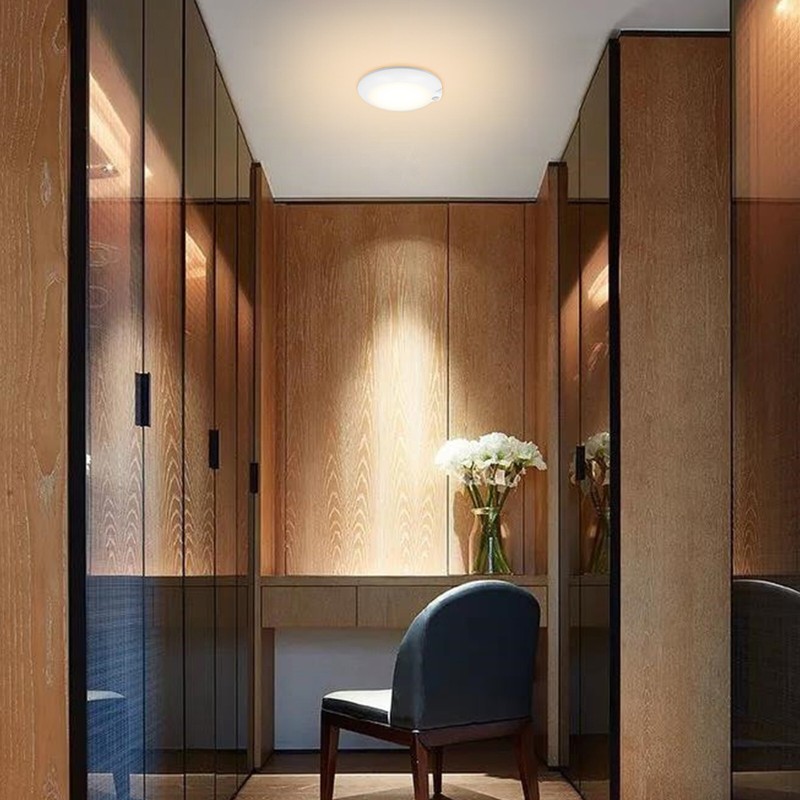 6Inch PIR Motion Sensor LED Ceiling Light Dimmable Disk Closet Lamp Fixture 120V gallery