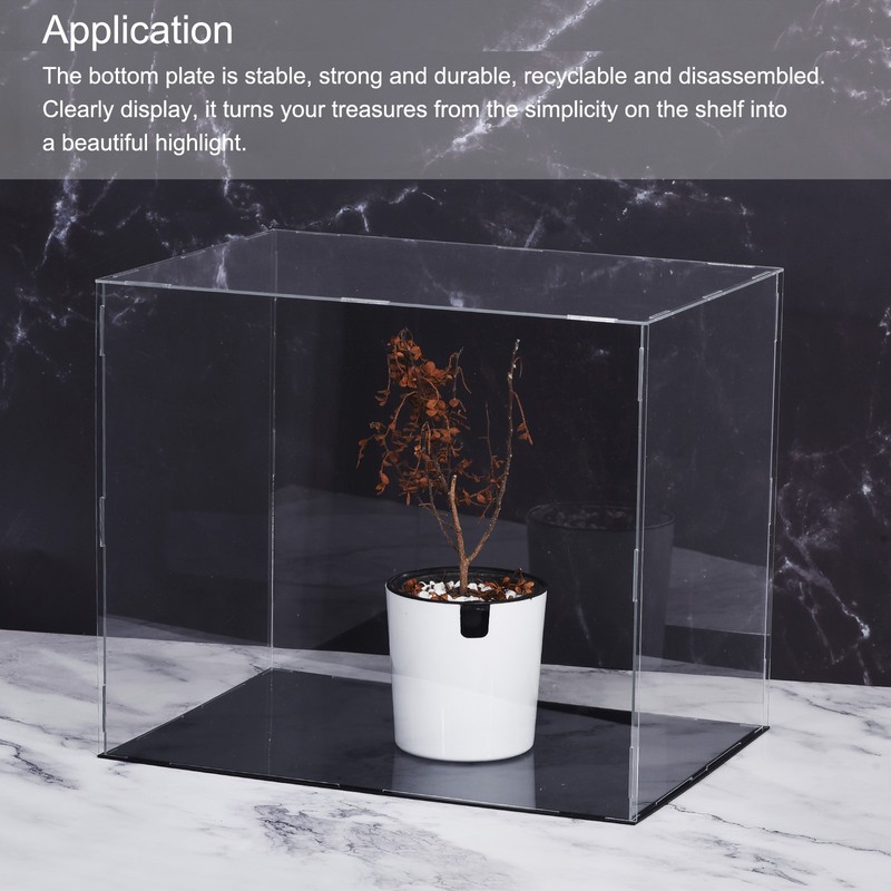 Acrylic Display Case Cube Storage Box Small Assemble Showcase 36x21x15.5cm gallery
