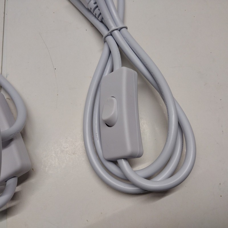 4 PCS 5FT POWER CABLE With Switch For PC T8 T5 Integrated LED Tube Light 3 PIN gallery