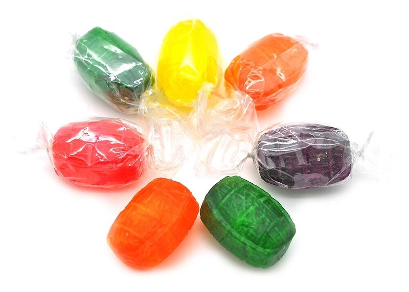 Assorted Fruit Flavored Barrels, Individually Wrapped Bulk Hard Candy (2 Pounds) gallery