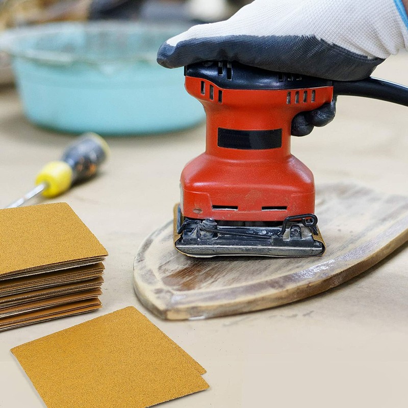 40PACK 1/4 Hook & Loop Sheet Palm Sander Sandpaper 80-1000 Grit 4-1/2 x 5-1/2 in gallery