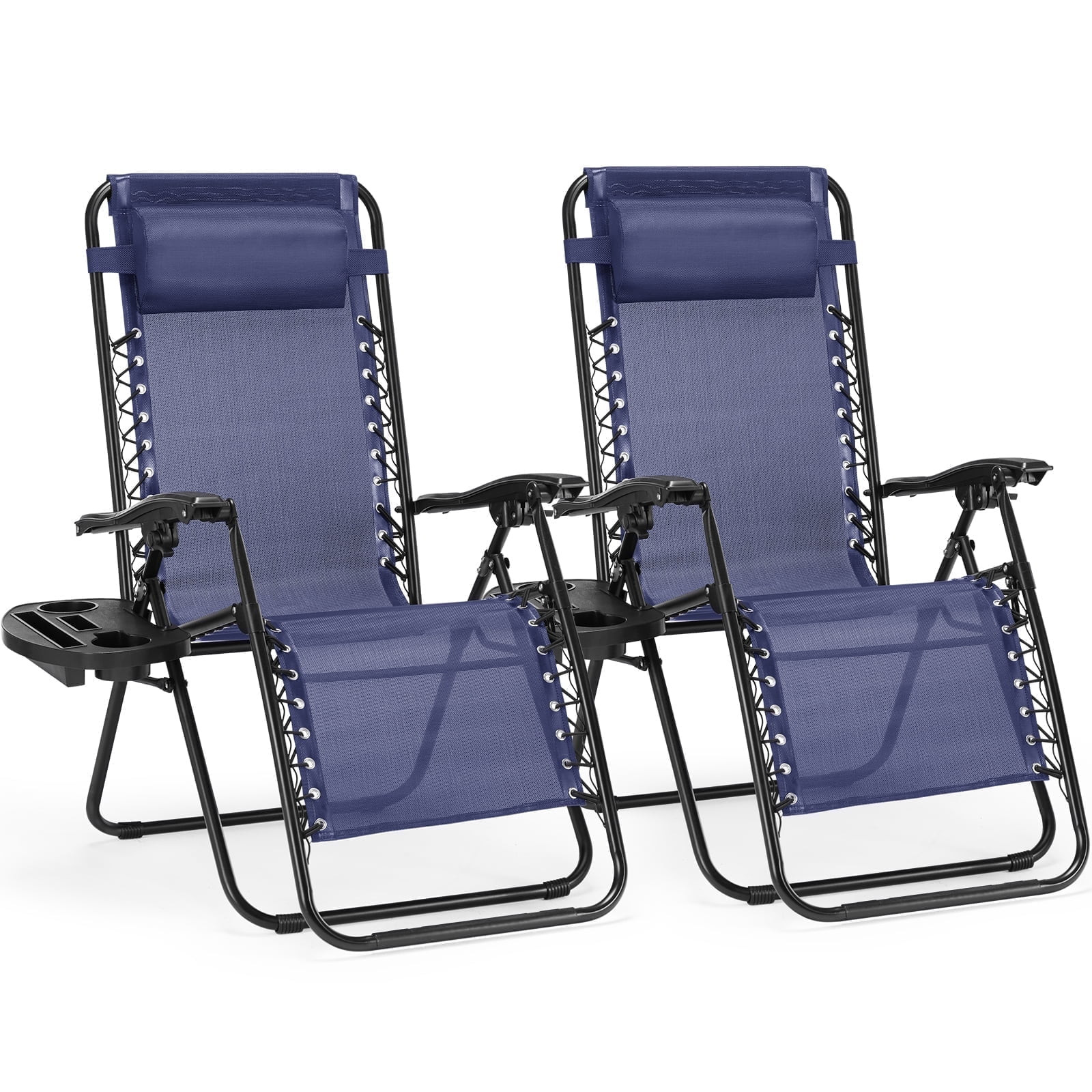 CONCETTA 2PC Zero Gravity Chair Patio Recliner Set Blue (FREESHIP) gallery