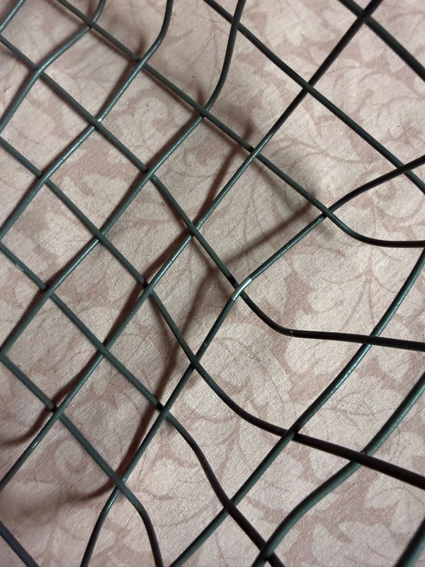 Primitive Free Form Wire 11" Basket Rectangular Industrial Farmhouse Style gallery