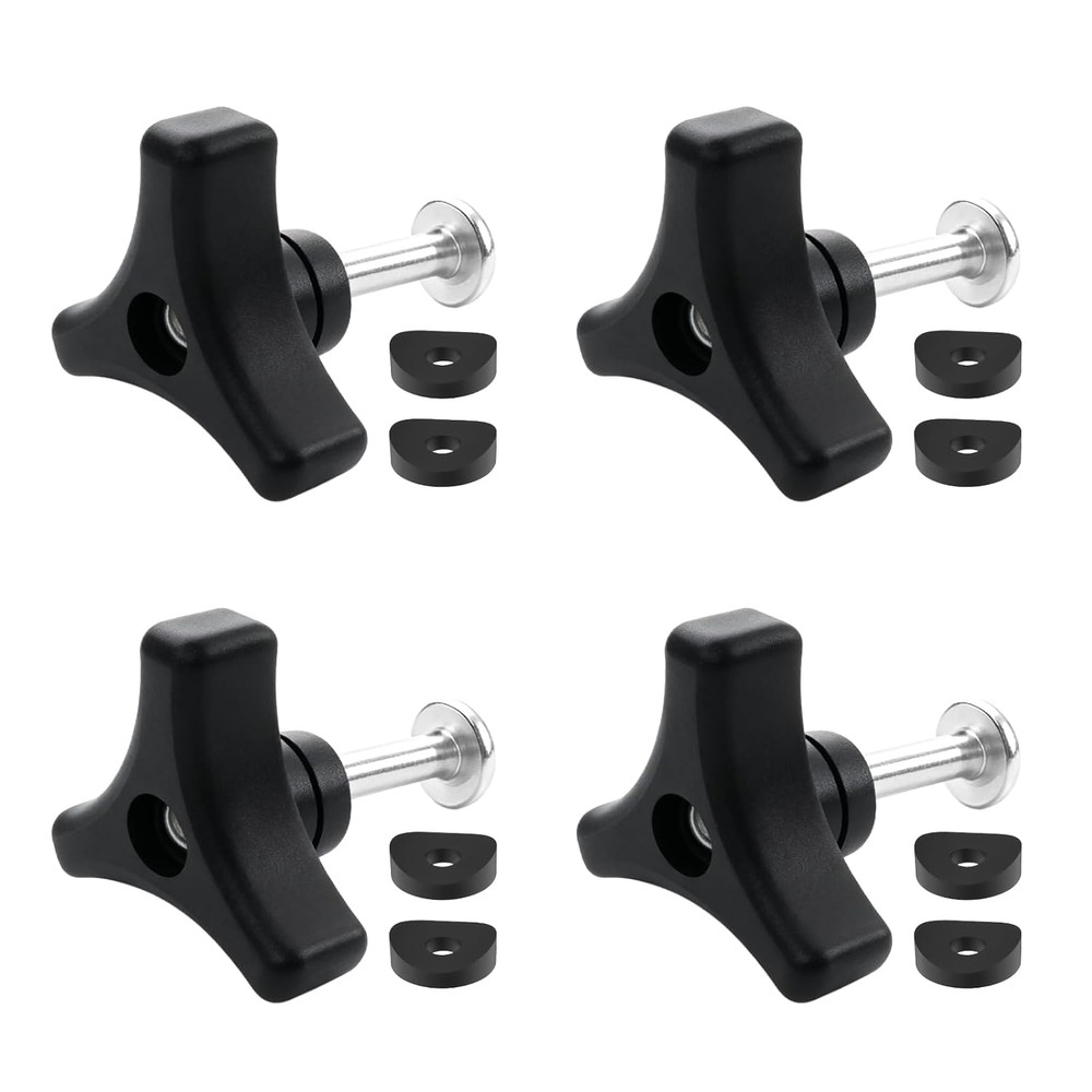 4Set Lawn Mower Handle Bolt Triangle Wing Nut Knob & Gasket Replacement for Hond