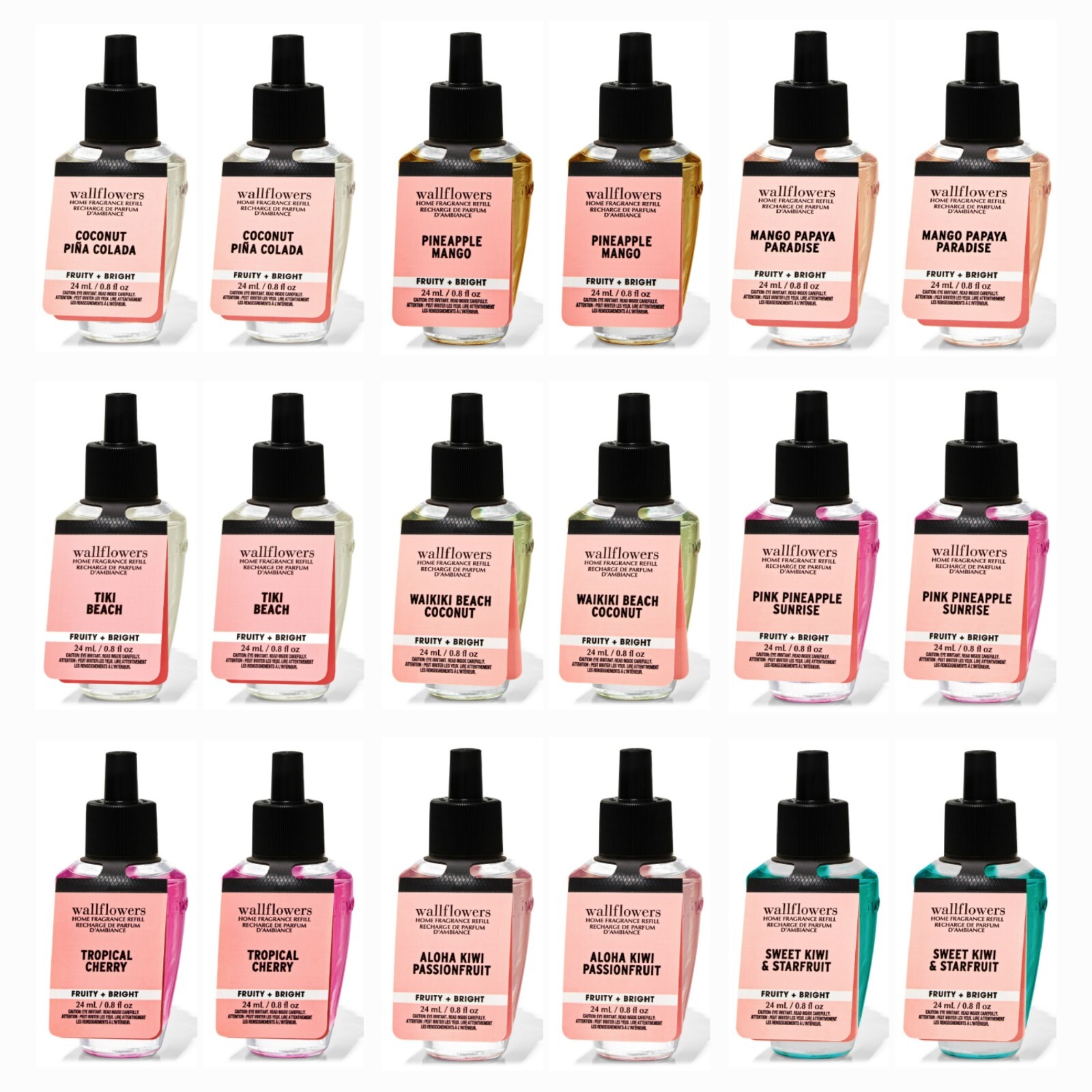 Bath & Body Works TROPICAL SCENTS Wallflowers Fragrance Refills ~ PICK YOUR PAIR gallery