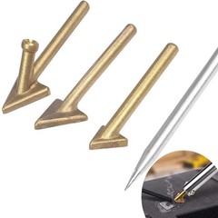 4PC Plastic Welding Tips Soldering Iron Copper Welder Kit Repair Car Bumper Tool