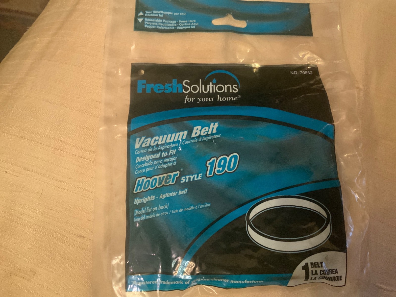 Fresh Solutions Vacuum Belt Style 190 Hoover Uprights Agitator Belt # 70582 gallery