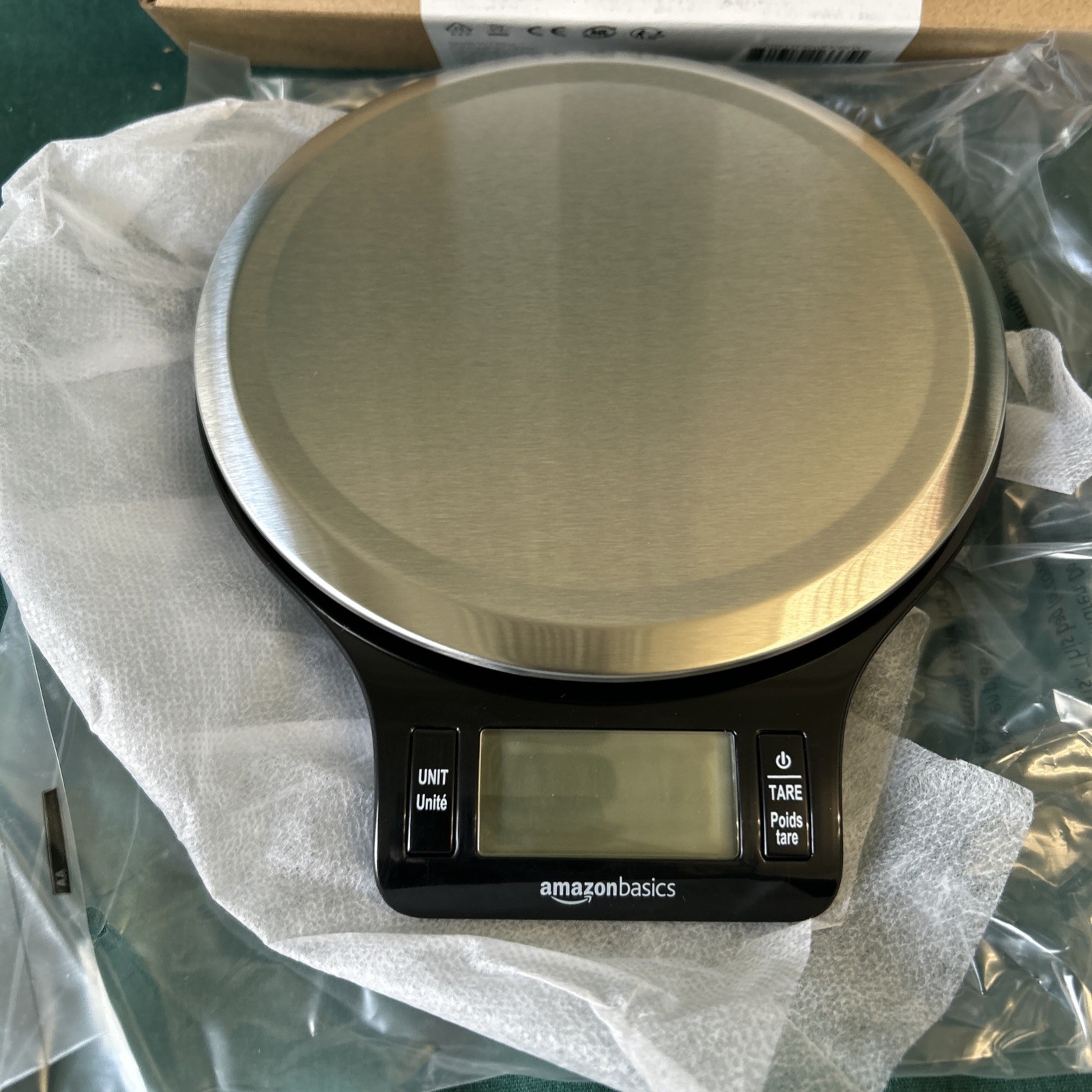 Amazon Basics Digital Kitchen Scale Weighs up to 11 pounds NIB gallery