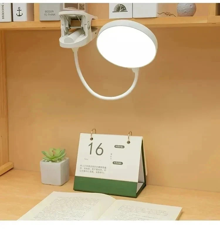 LED USB Rechargeable Clamp Clip On Flexible Desk Light Bed Read Table Night Lamp gallery