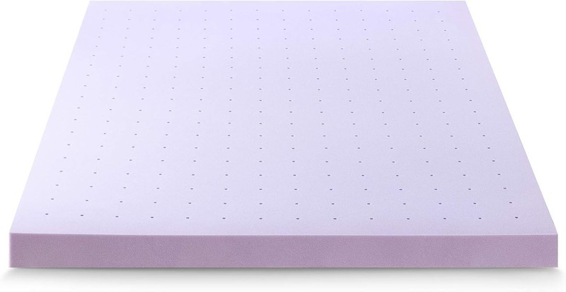 4-Inch CertiPUR Lavender Infused Memory Foam Topper - Queen Size Comfort Upgrade gallery