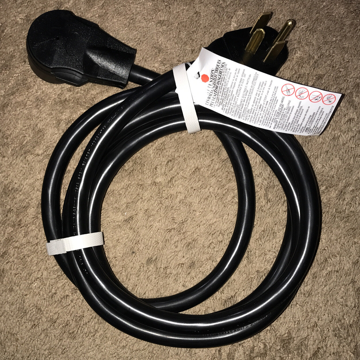 10FT 4 Prong Heavy Duty Dryer Extension Cord, Rophor 250V, UL Certification gallery