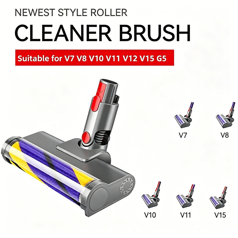 Upgraded Green Light LED light Soft Brush Head For Dyson V7 V8 V10 V11 V15 gallery